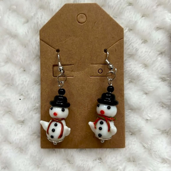 Christmas earrings handmade - Picture 4 of 5